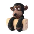 Peluche Singe 2-en-1 pour Chien avec Plaid Douillet - Doudou & Cocon Réconfortant
