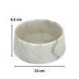 Gamelle pour chien marbre de carrare véritable - Élégance Italienne Unique