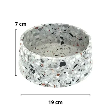 Gamelle design Terrazzo - format petit en 19 cm pour animaux compacts