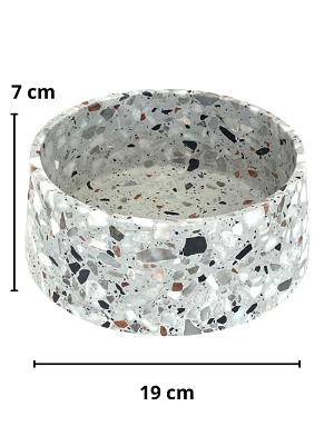 Gamelle design Terrazzo - format petit en 19 cm pour animaux compacts