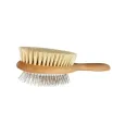 Brosse Double Face pour Chien Poils Longs Mi-Longs - Fibres Naturelles Vegan - Toutou Petcare