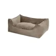 Panier pour chien en velours côtelé beige - Confort cocooning