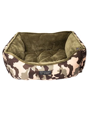 Panier pour chien camouflage - couchage douillet en tissu renforcé Bella Concept Store Dog