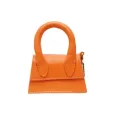 Sac à Friandises ou Sac à Crottes pour Chien - Cuir Véritable Orange Design Luxe