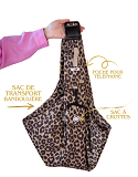 Sac bandoulière Léopard pour chien – Chic & pratique | The Dog Label