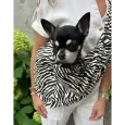 Sac bandoulière pour chien zèbre chic - Liberté, confort & style