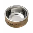 Gamelle en bambou & Inox amovible pour Chien - Doggy bowl