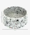 Gamelle Terrazzo vue de face sur fond blanc