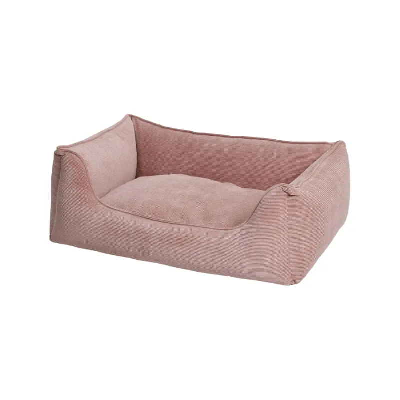 Panier pour chien en velours côtelé rose - Cocoon chic