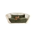 Panier design pour chien Vogue Oxford olive - LABONI