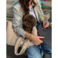 Sac cabas pour chien Teddy - Transport douillet, chic & sécurisant