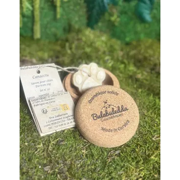 Coffret Canacciu pour Chien – Savon Naturel & Boîte en Liège – Édition Bulabuledda x Bella