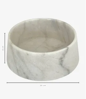 Dimensions de la gamelle en marbre de Carrare pour chien et chat.