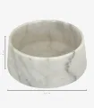 Dimensions de la gamelle en marbre de Carrare pour chien et chat.