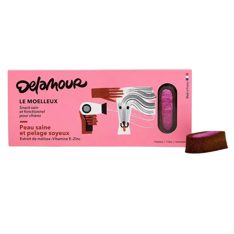 Moelleux pelage soyeux pour chien Delamour