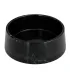 Gamelle en marbre noir pour chien et chat sur fond blanc.