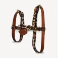 Harnais Léopard en Y - Cuir vegan - Luxe & confort