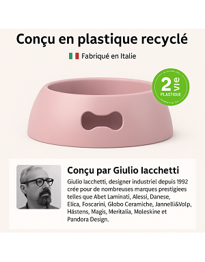 Gamelle stable rose pour chien - United pets