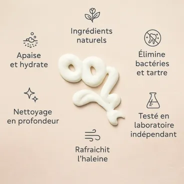 Dentifrice naturel pour chien au beurre d'arachide à l’ancienne