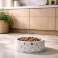Gamelle en pierre naturelle Terrazzo pour chien - Stable, élégante & durable