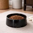 Gamelle en marbre noir pour chien & chat - Design luxueux & intemporel