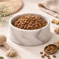 Gamelle pour chien marbre de carrare véritable - Élégance Italienne Unique