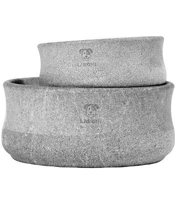 Gamelle Rocky en stéatite naturelle - Design haut de gamme pour chien - Bella Concept Store Dog