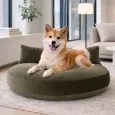 Coussin pour chien design Luna lounge Oxford olive - Laboni