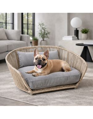 Couchage haut de gamme pour chien LABONI Oxford – mobilier design