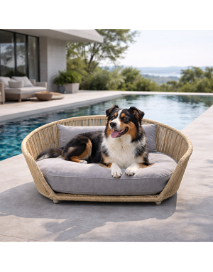 Structure en corde synthétique verticale du panier pour chien Oxford LABONI