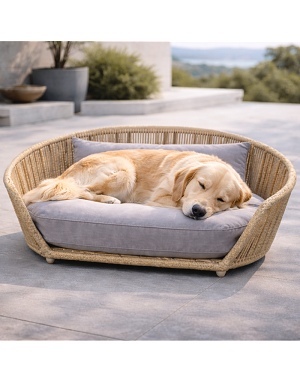 Panier pour chien design LABONI Oxford – assise confortable et dossier intégré