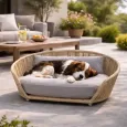 Panier pour chien Vogue design Oxford grey - LABONI