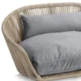 Panier pour chien Vogue design Oxford grey - LABONI