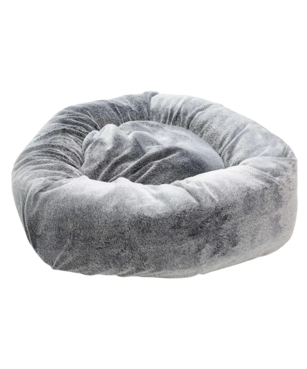 Panier rond Donuts pour chien – vue de dessus.