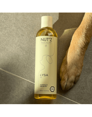 Soin pour chien apaisant huile de massage Nuz't