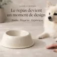 Gamelle design pour chien en Céramique blanche - Cafide