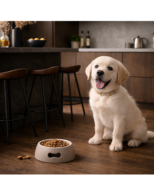 gamelle-chien-design-taupe-antiderapante-moderne-bella-concept-store-dog