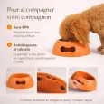 Gamelle pour chien design orange - Antidérapante & écologique