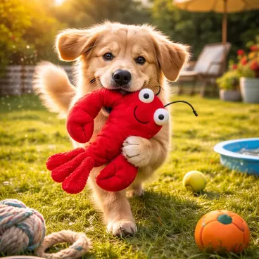 jouet-chien-couineur-homard-peluche