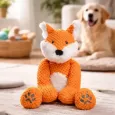 Peluche renard pour chien & chat - Jouet doux & résistant
