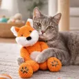 Peluche renard pour chien & chat - Jouet doux & résistant