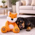 Peluche renard pour chien & chat - Jouet doux & résistant