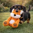 Peluche renard pour chien & chat - Jouet doux & résistant