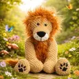 Peluche lion pour chien - Jouet couineur & réconfort - Fabdog