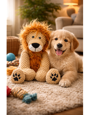 jouet-chien-chat-peluche-lion-resistante