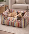 Panier pour chien ZigZag – intérieur rembourré confortable.