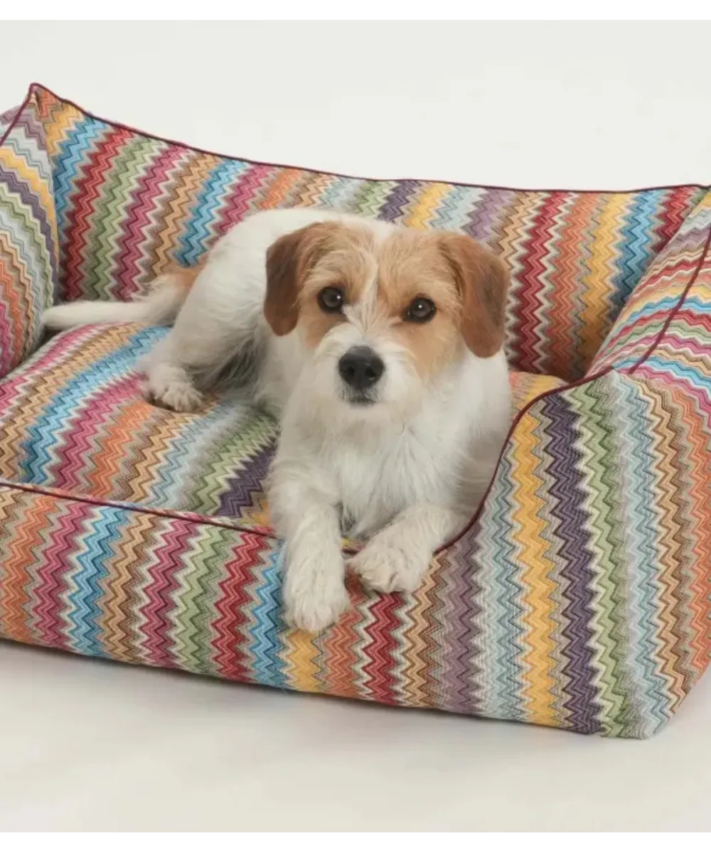 Panier pour chien ZigZag multicolore – couchage design