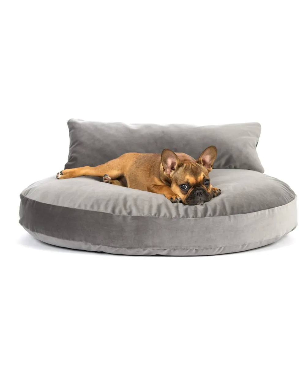 Luna Lounge Oxford Grey | Coussin design pour chien confortable