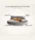 Luna Lounge Oxford Grey | Coussin design pour chien confortable