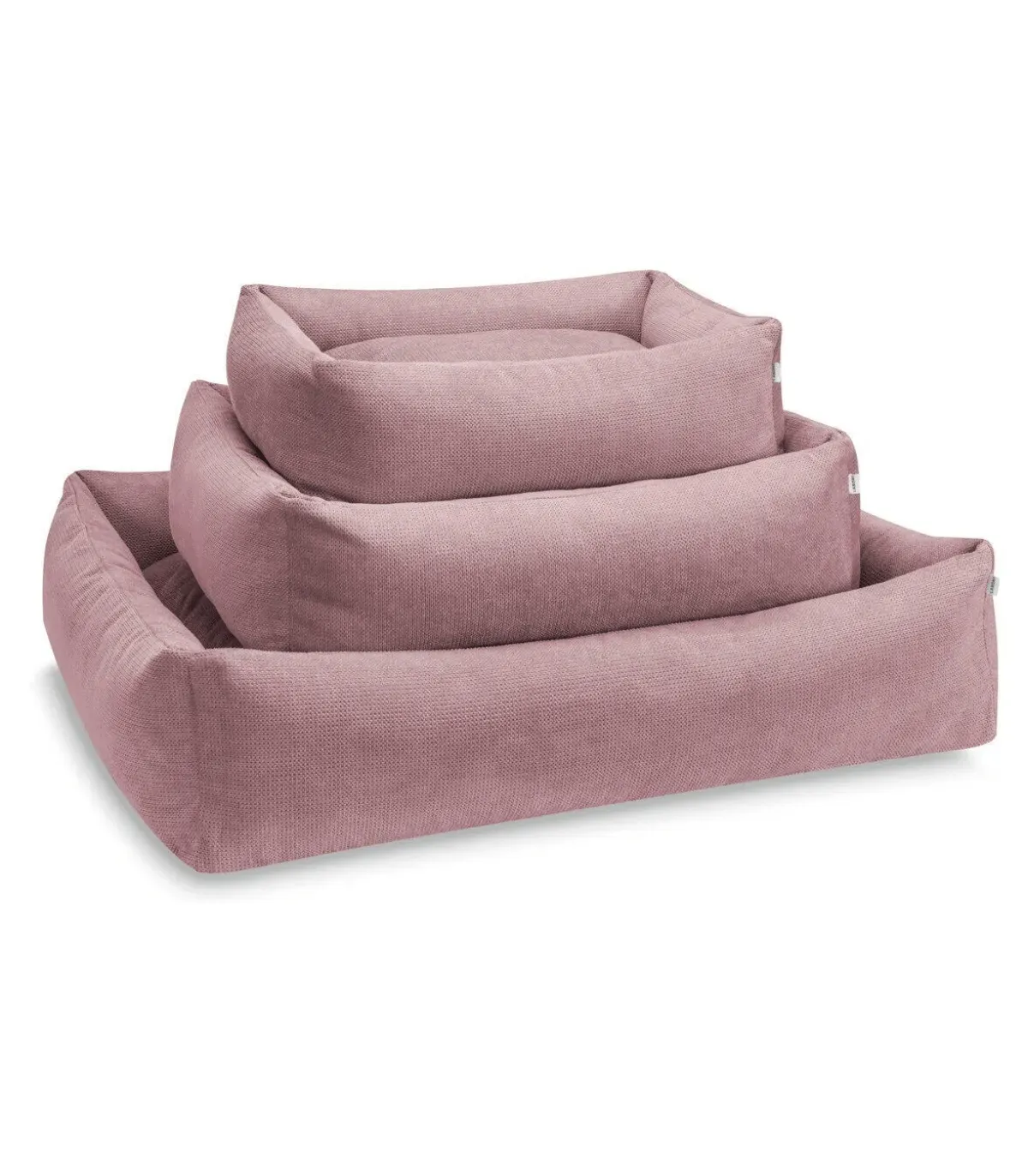 Lit pour chien design Tudor rose disponible en trois tailles, de la plus petite à la plus grande